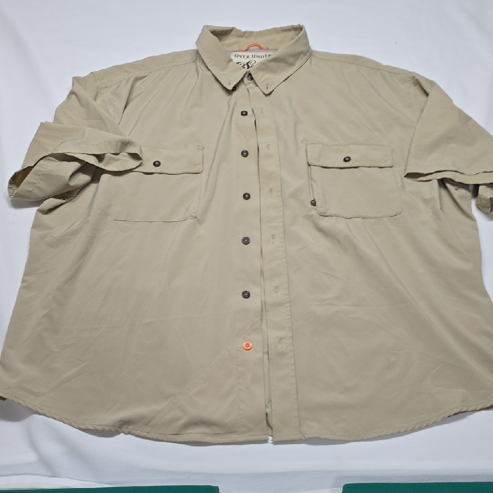 Over Under Season Khaki Tan Button-Up Shirt